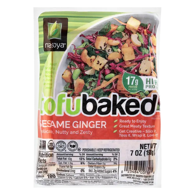 Plantspired Organic Sesame Ginger Tofu Baked