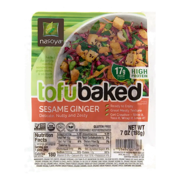 Sesame Ginger Tofubaked