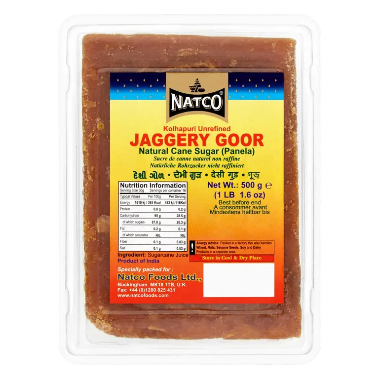 Kolhapuri Unrefined Jaggery Goor Natural Cane Sugar 500g