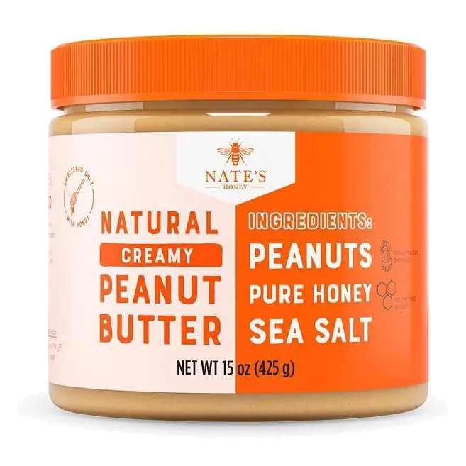 Nate's Honey Creamy All Natural Peanut Butter, 15oz