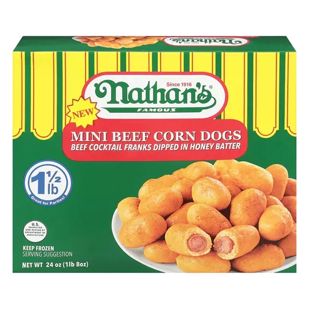 Corn Dogs, Beef, Mini