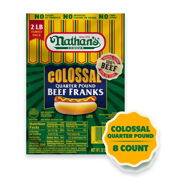 Colossal Quarter Pound Beef Franks