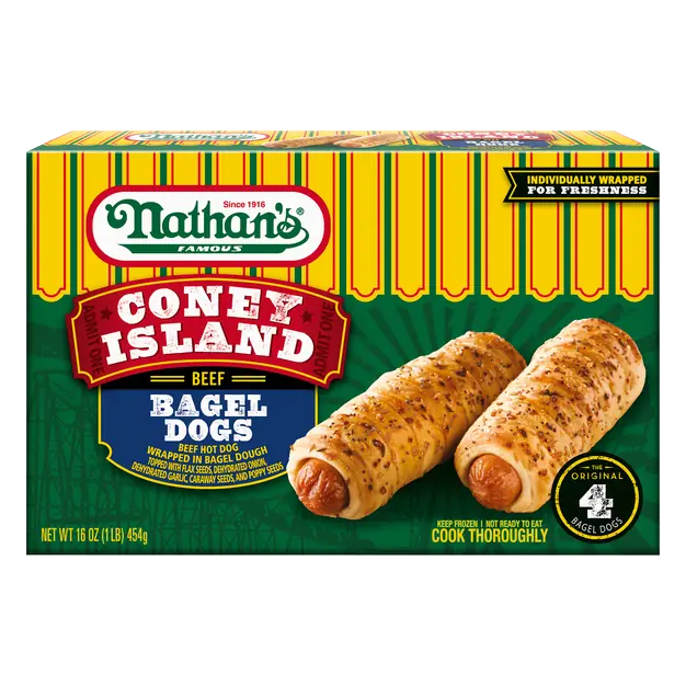 Coney Island Beef Bagel Dogs - 4 ct Frozen