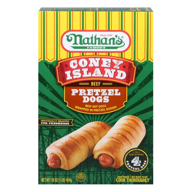 Coney Island Frozen Beef Pretzel Dogs
