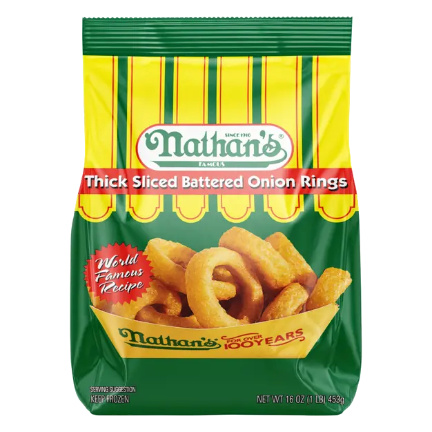 Thick Sliced Battered Onion Rings Frozen