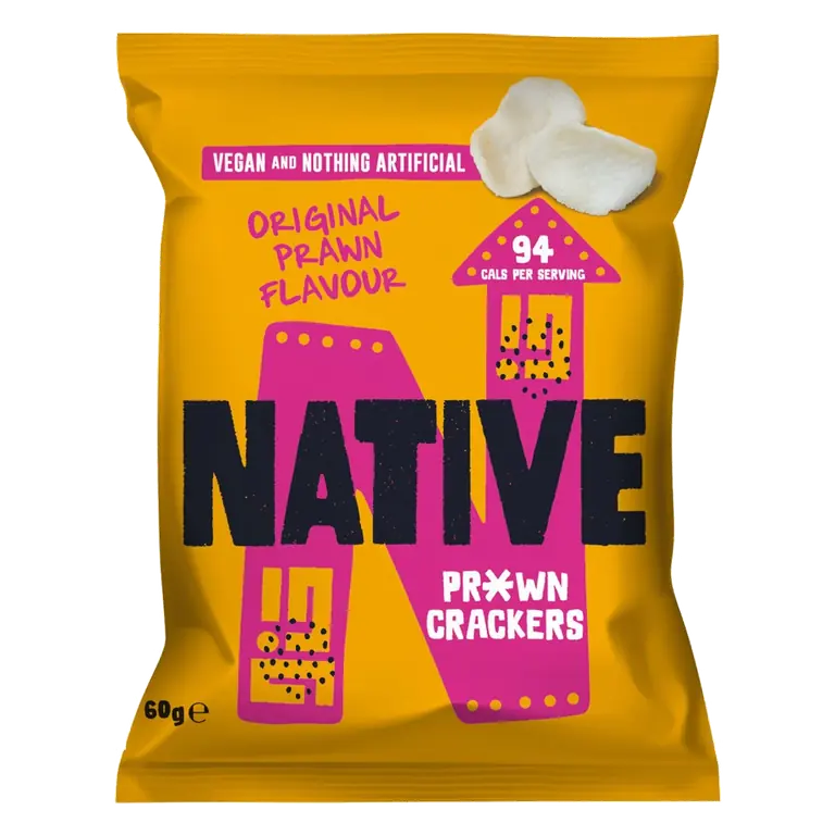 Snacks Vegan Prawn Crackers Original Prawn Flavour 60g