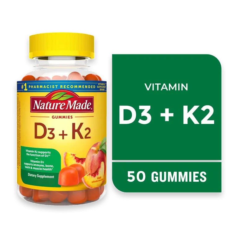D3 + K2 Dietary Supplement Gummies