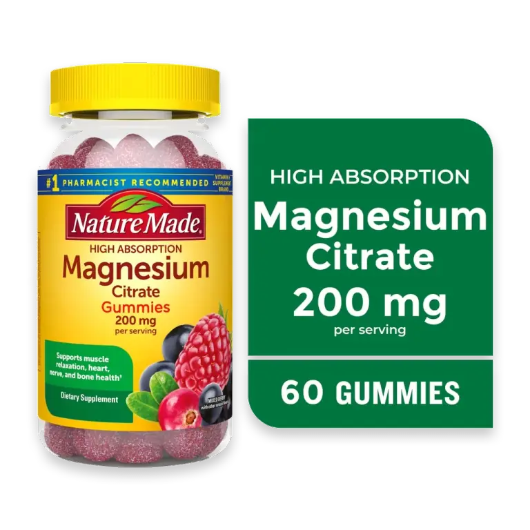 Mixed Berry Flavor High Absorbtion Magnesium Citrate Gummies 200mg
