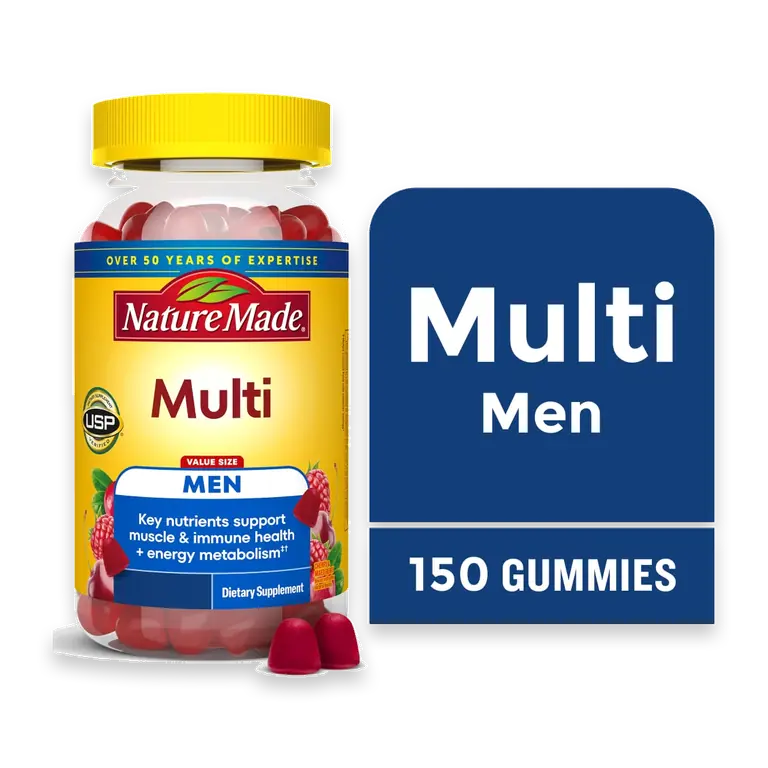 Multivitamin for Men Gummies Cherry and Mixed Berry Flavored