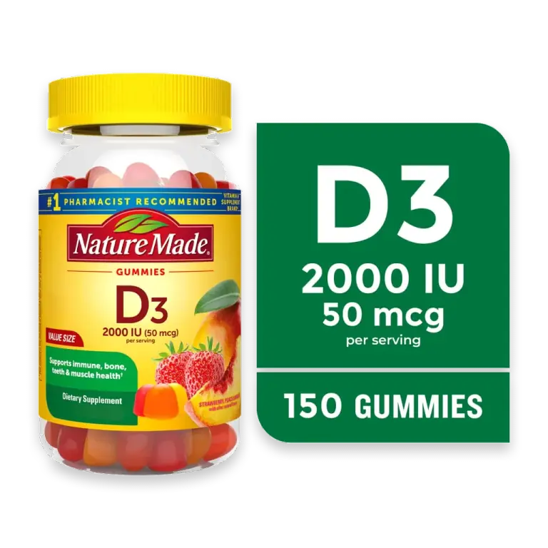 Strawberry Peach & Mango Vitamin D3 Gummies