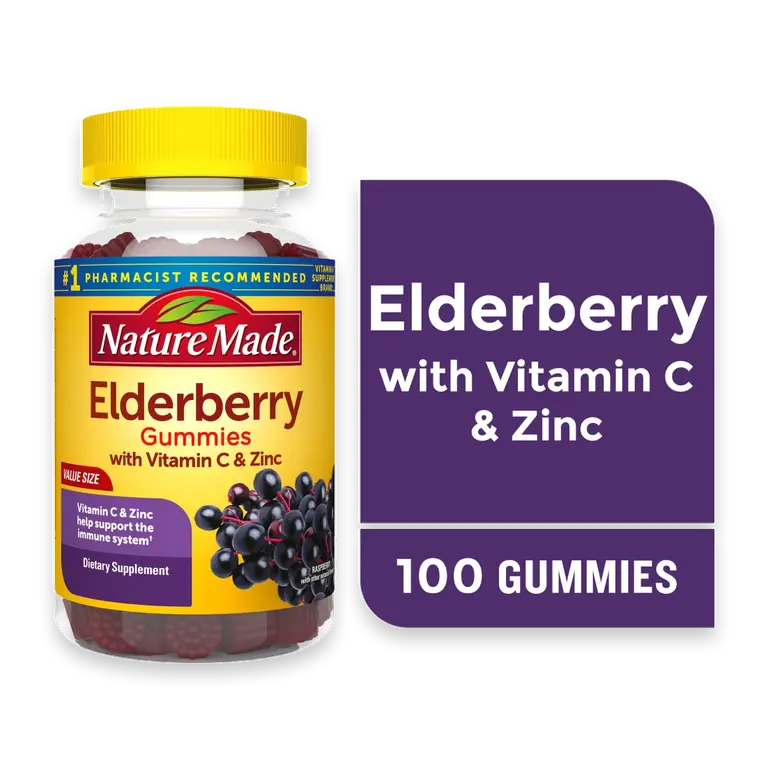 Vitamin C & Zinc Elderberry Gummies