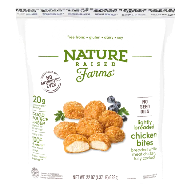 Lightly Breaded Chicken Bites Frozen
