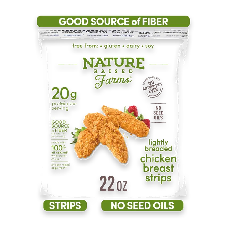 Lightly Breaded Chicken Breast Strips Fully Cooked Frozen