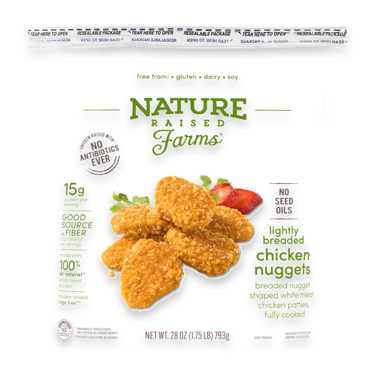 Lightly Breaded Chicken Nuggets Fully Cooked Frozen