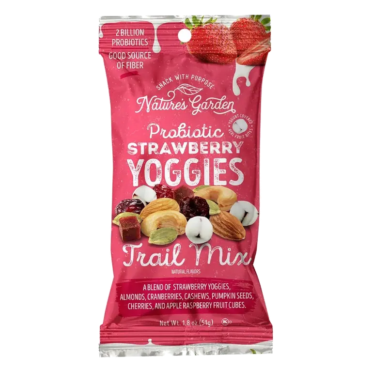 Nature's Garden Probiotic Strawberry Yoggies Trail Mix, 1.8oz