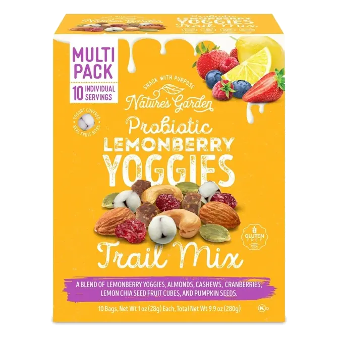 Nature's Garden Snacks Probiotic Lemonberry Yoggies Trail Mix, 9.9oz/10ct