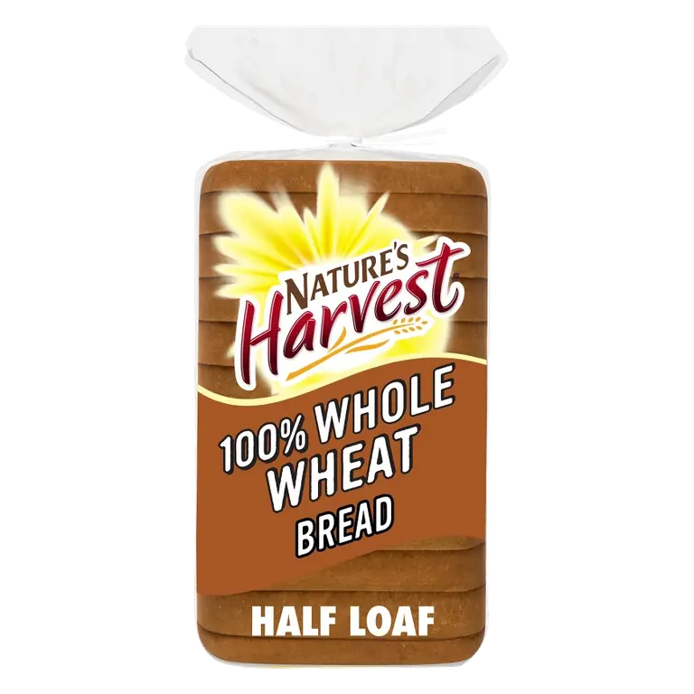 Nature's Harvest 100% Whole Wheat Bread Half Loaf, 12oz
