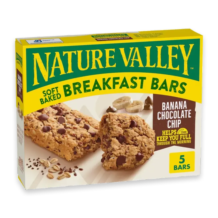 Banana Chocolate Chip Soft Baked Breakfast Bars