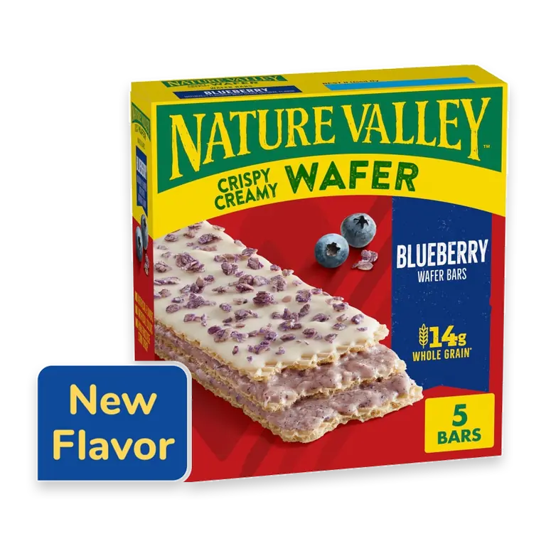 Blueberry Crispy Creamy Wafer Bars