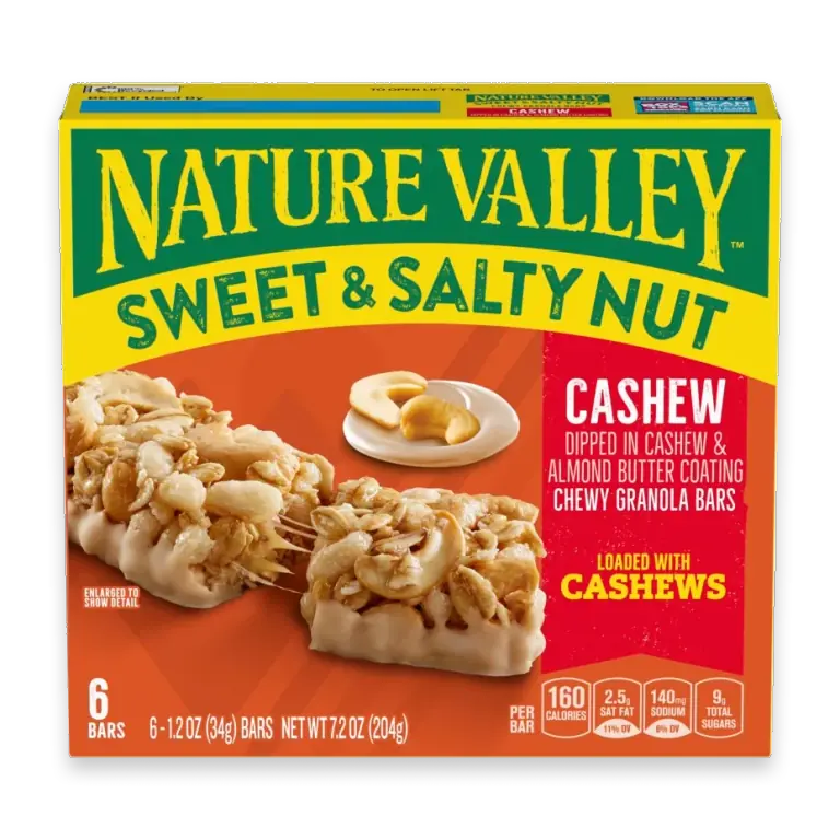 Cashew Sweet and Salty Nut Granola Bars