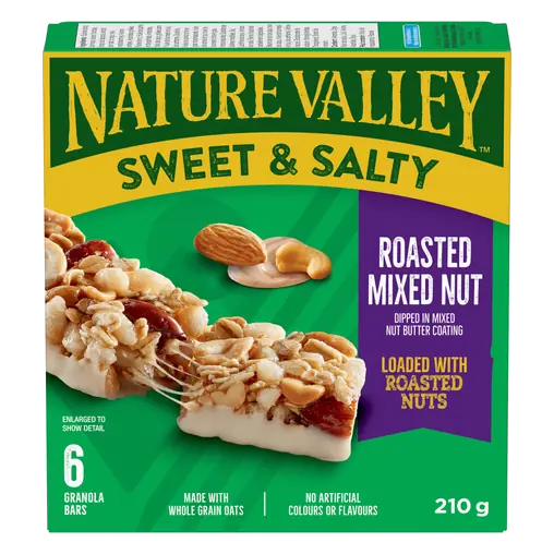 Chewy Granola Bars Sweet & Salty Roasted Mixed Nut 210 g