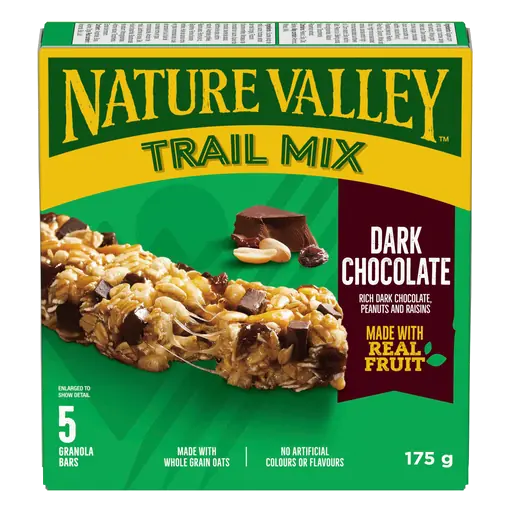 Chewy Trail Mix Granola Bars Dark Chocolate 5 Count 175 g