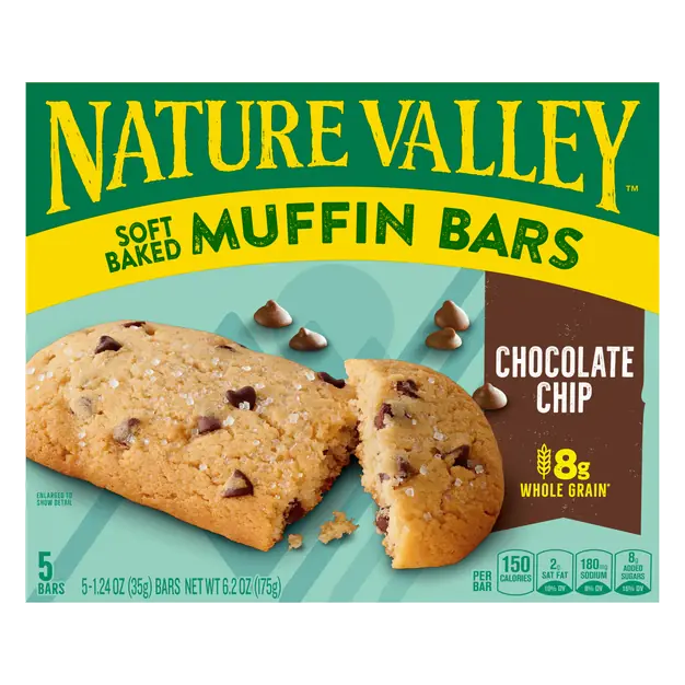 Chocolate Chip Soft Baked Muffin Bars - 5 ct