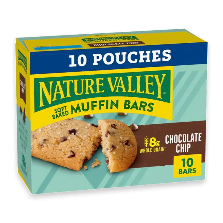 Chocolate Chip Soft Baked Muffin Bars