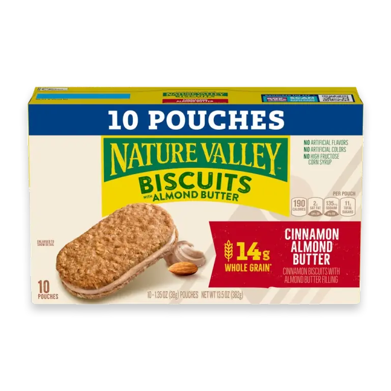 Cinnamon Almond Butter Biscuit Sandwiches Snack Bars