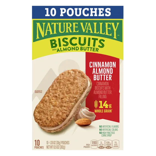 Cinnamon Almond Butter Biscuits Bars - 10 ct