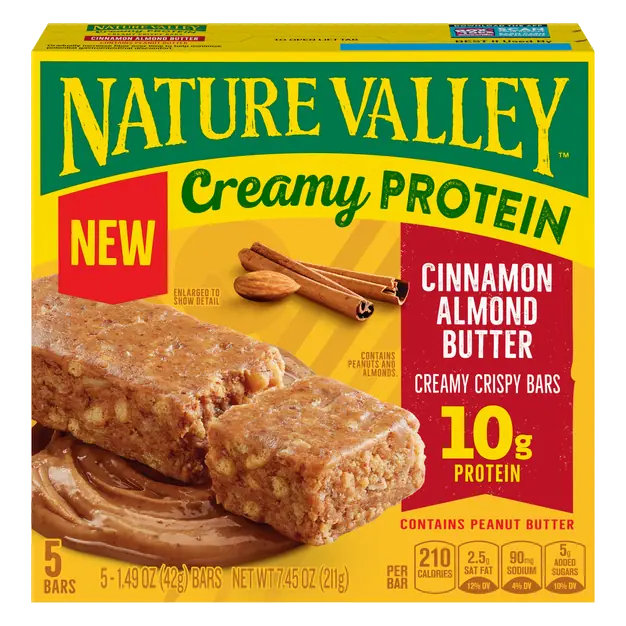 Cinnamon Almond Butter Creamy Crispy Protein Bars - 5 ct