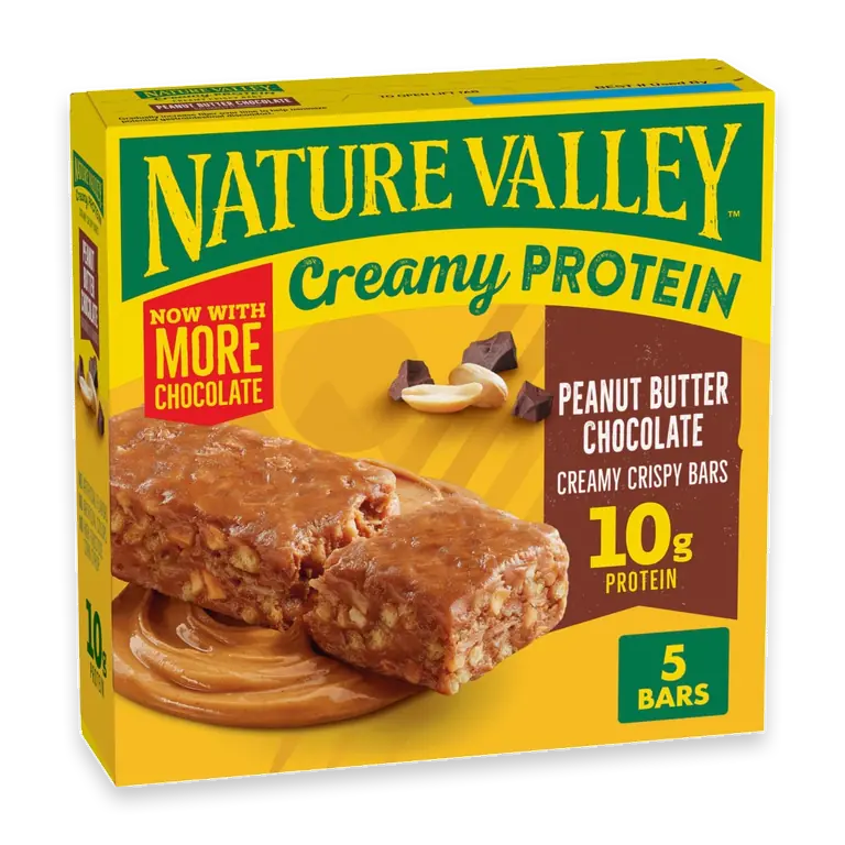 Creamy Protein Peanut Butter Chocolate Snack Bars