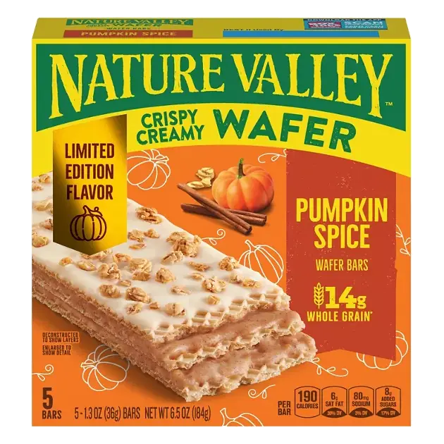 Crispy Creamy Pumpkin Spice Wafer Bars