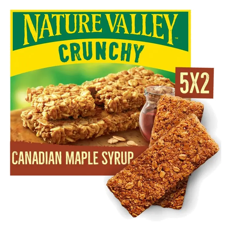 Crunchy Canadian Maple Syrup Cereal Bars