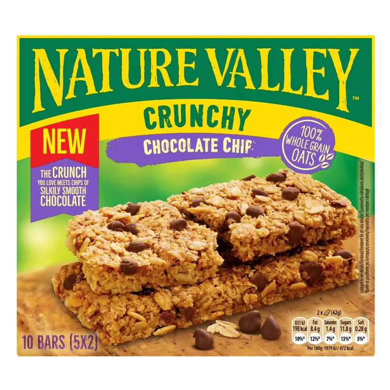Crunchy Chocolate Chip Cereal Bars 5 x 42g