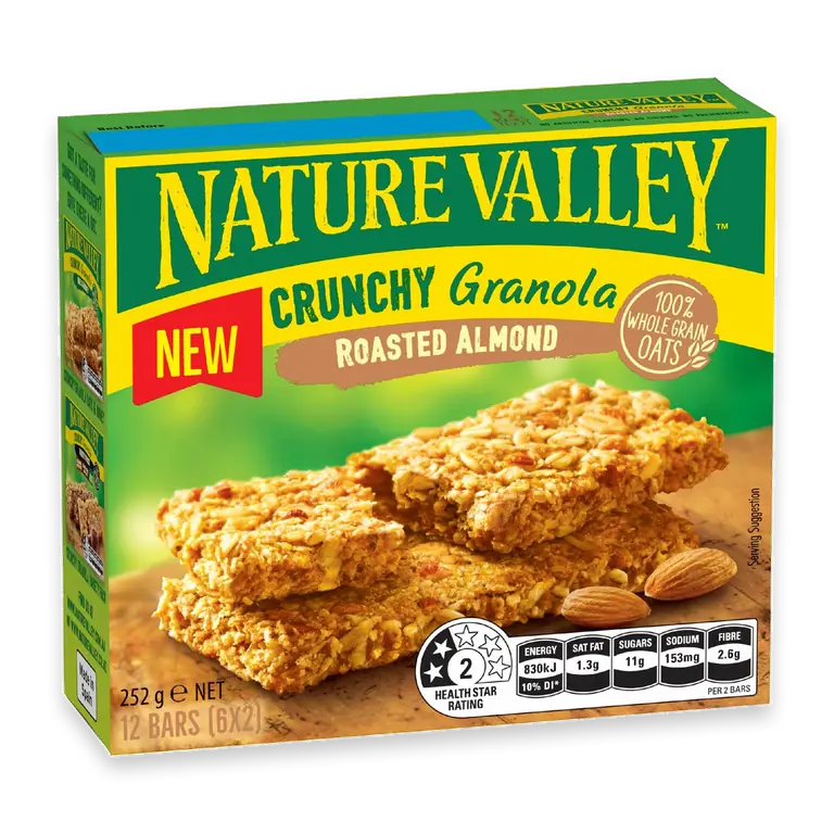 Crunchy Granola Bars Roasted Almond