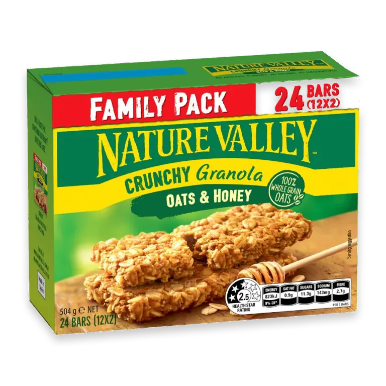 Crunchy Oats & Honey Granola Bars Family