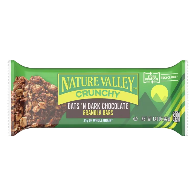 Crunchy Oats 'n Dark Chocolate Granola Bar