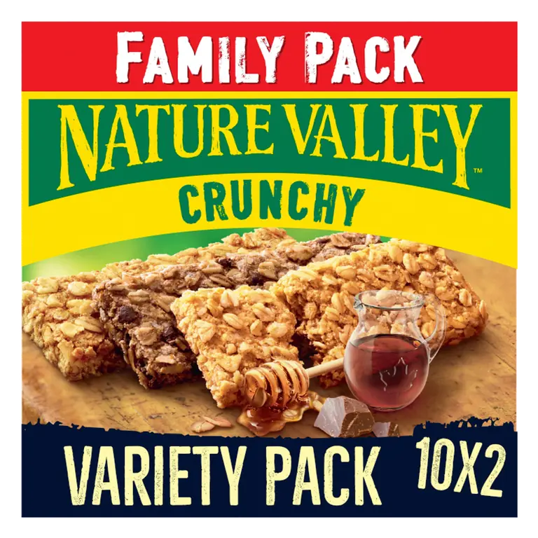 Nature Valley Crunchy Variety Family Pack Cereal Bars 10 x 42g (420g)
