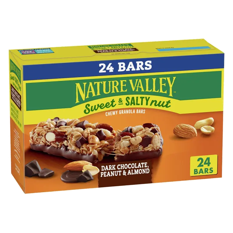Dark Chocolate, Peanut & Almond Sweet & Salty Nut Chewy Granola Bars