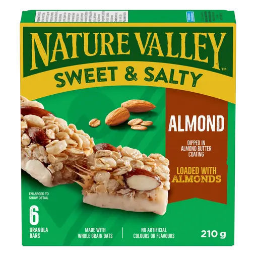 Granola Bars Sweet and Salty Nut Almond 6 x 35 g