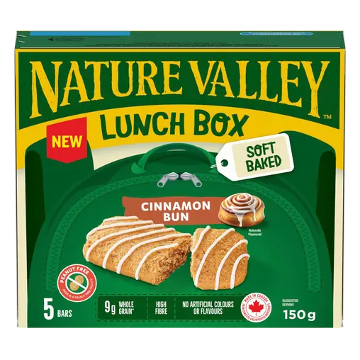 Lunch Box Soft Baked Granola Bars Cinnamon Bun 5 x 30 g