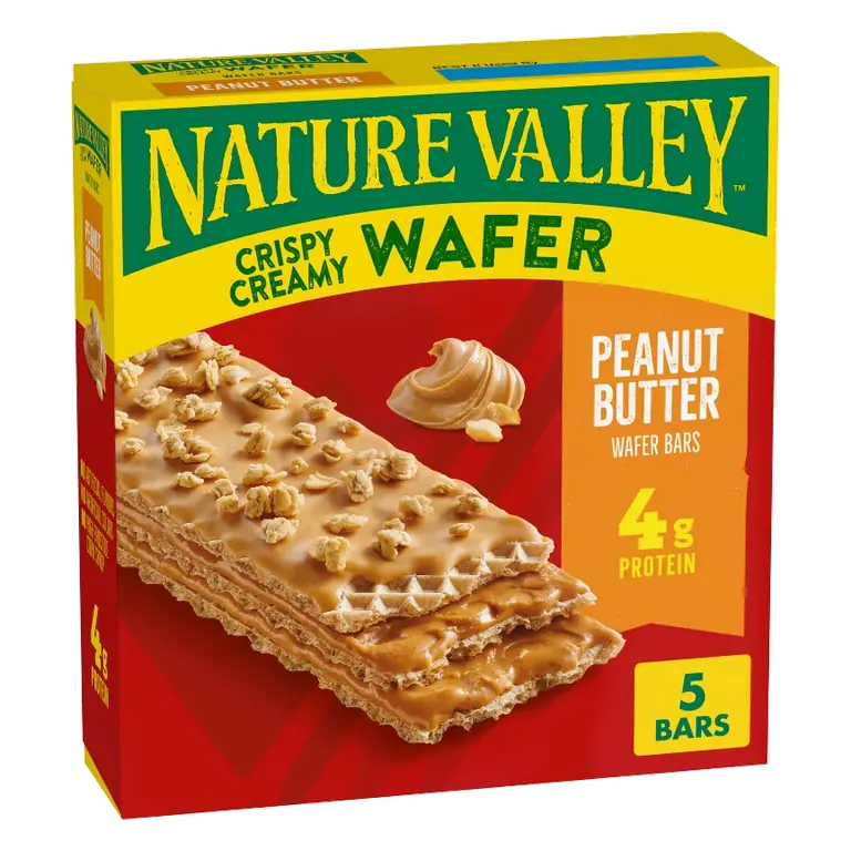 Nature Valley Crispy Creamy Wafer Peanut Butter Snack Bars, 6.5oz