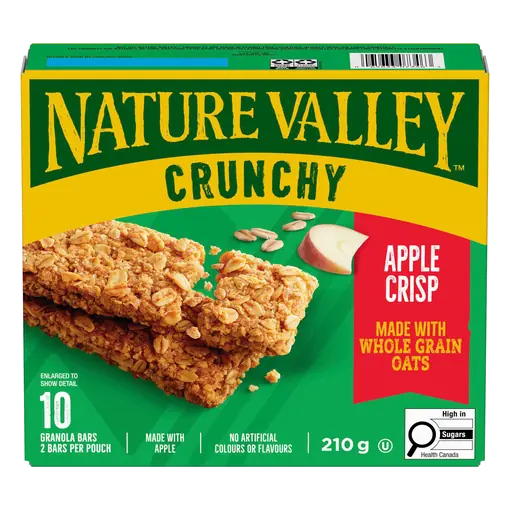Crunchy Granola Bars Apple Crisp 10 x 21 g