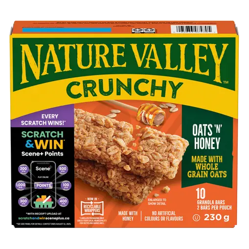 Granola Bars Crunchy Oats 'N' Honey 10 x 23 g