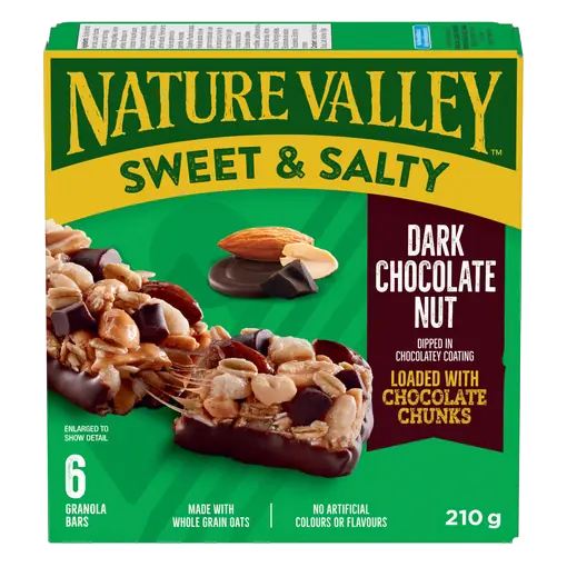 Granola Bars Sweet & Salty Dark Chocolate Nut 210 g