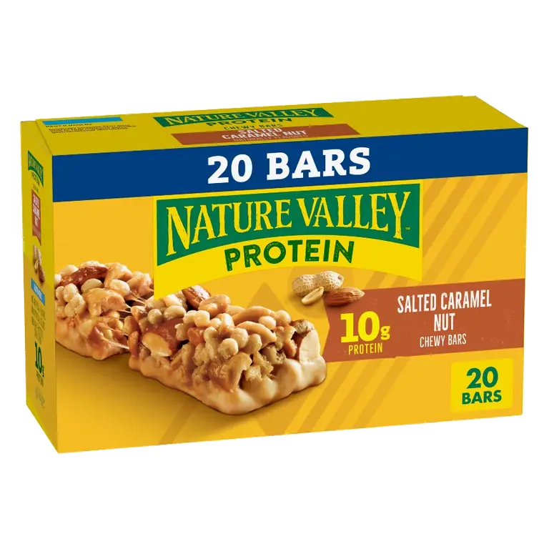 Nature Valley Protein Bars Salted Caramel - 10g Protein - 28.4oz/20ct