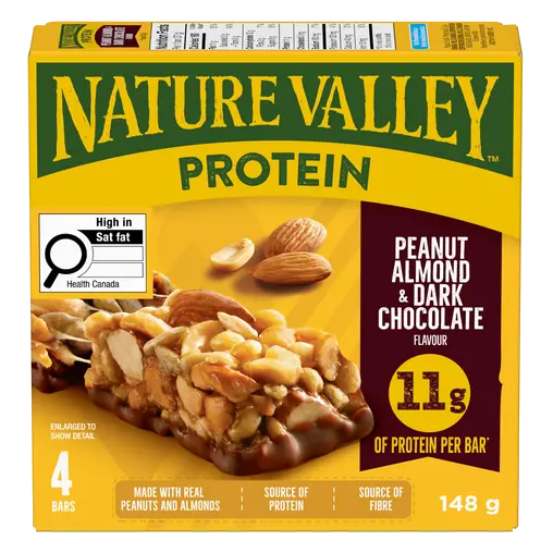 Protein Granola Bars Peanut Almond And Dark Chocolate 4 x 37 g