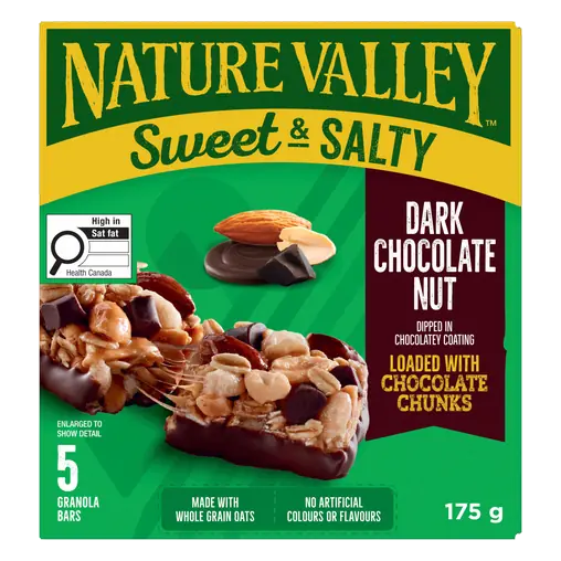 Sweet & Salty Granola Bars Chewy Dark Chocolate 5 Pack 175 g