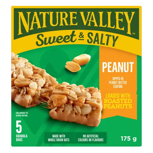 Sweet & Salty Granola Bars Chewy Peanut 5 Pack 175 g
